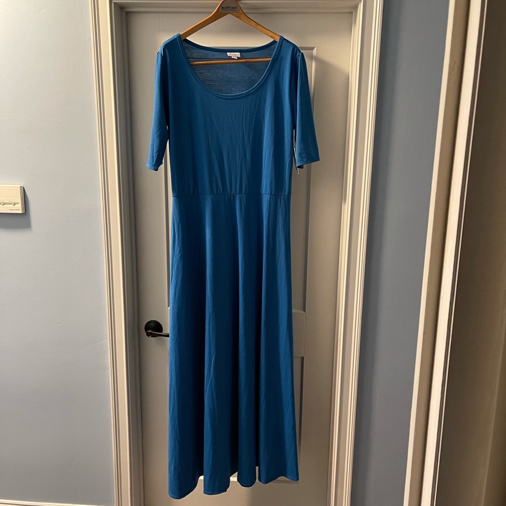Blue LuLaRoe Ana Dress 3XL
